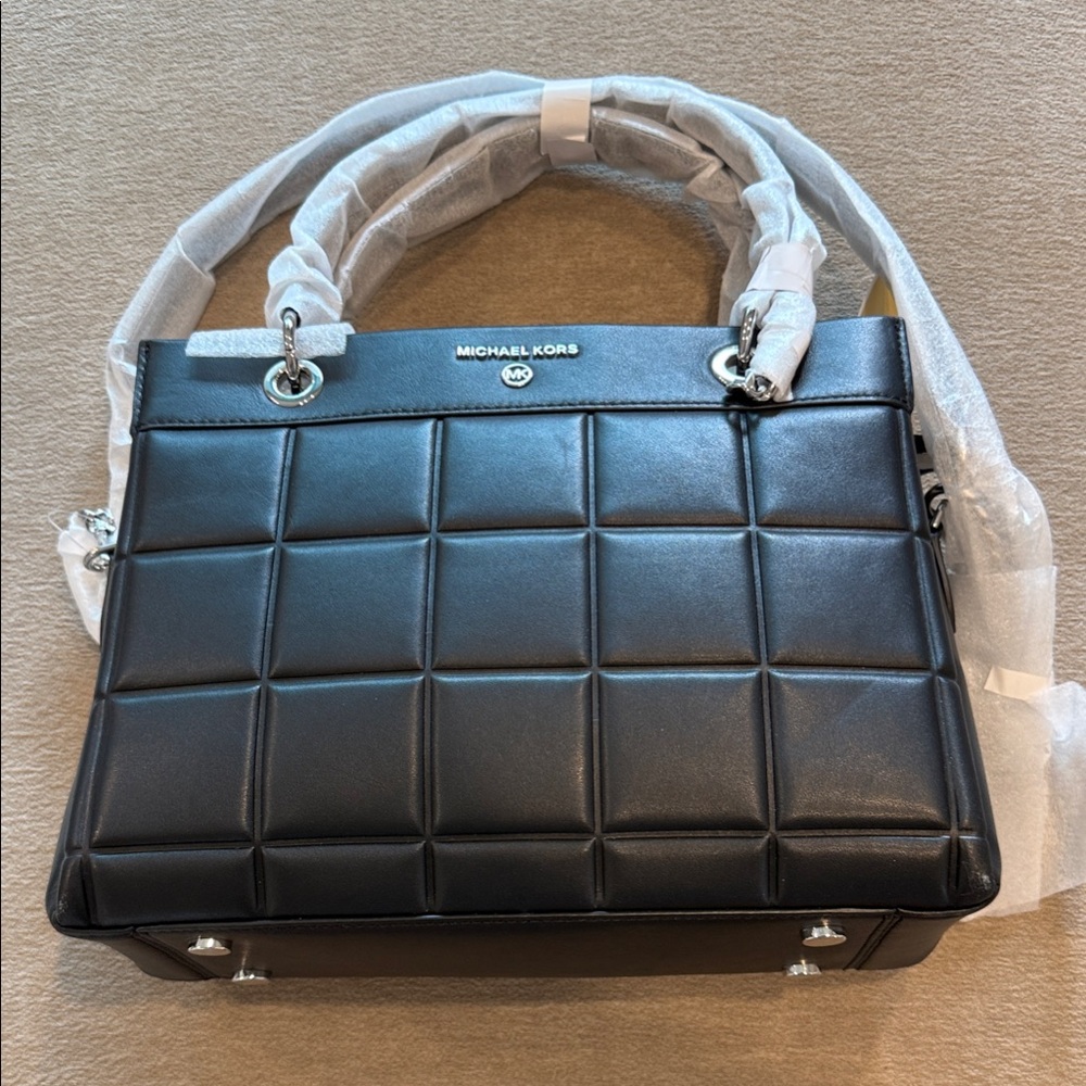 Michael Kors Black Quilted Shoulder Bag
